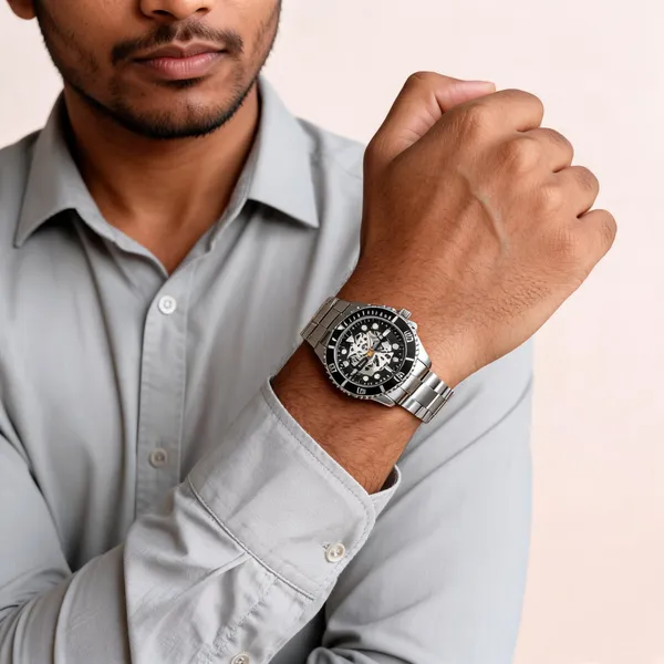 Silver_Stainless_Steel_Black_Skeleton_Dial_Analog_Watch_For_Men