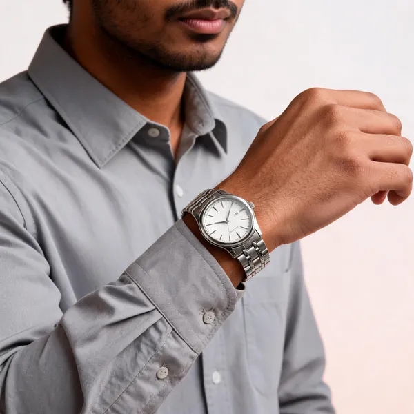 Silver_Stainless_Steel_White_Dial_Metal_Bracelet_Analog_Watch_For_Men