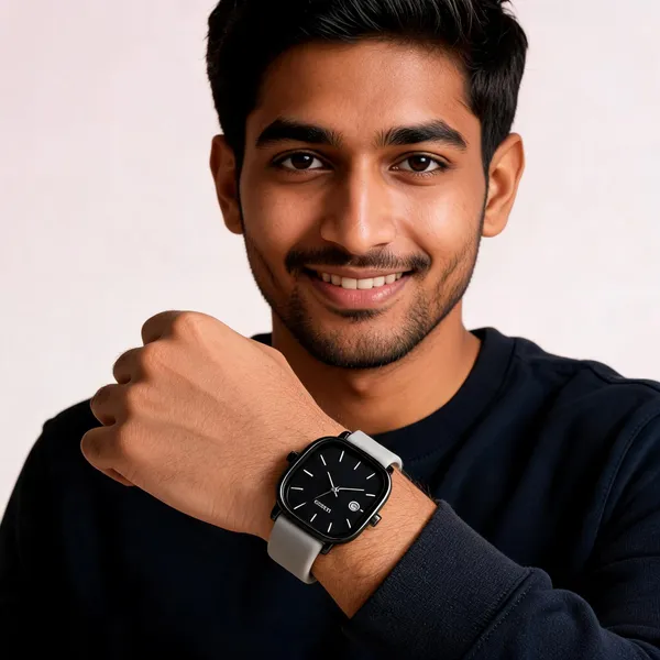 Grey_Stainless_Steel_Black_Dial_Square_Analog_Watch_For_Men