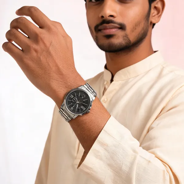 Silver_Stainless_Steel_Black_Dial_Bracelet_Analog_Watch_For_Men