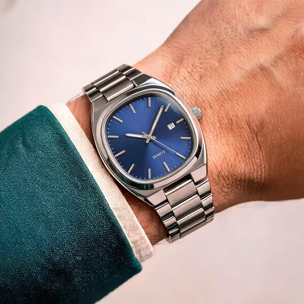 Silver_Stainless_Steel_Blue_Dial_Analog_Quartz_Watch_For_Men