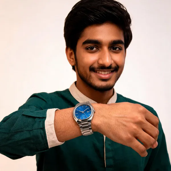 Silver_Stainless_Steel_Blue_Dial_Analog_Quartz_Watch_For_Men