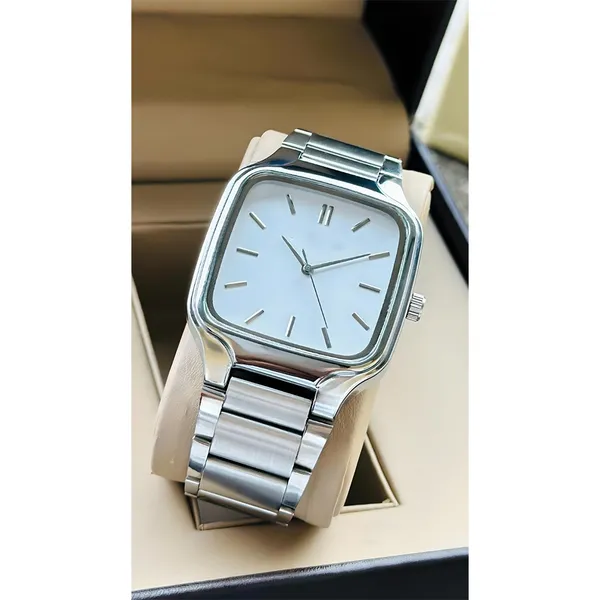 Silver_Tone_Square_Dial_Analog_Wrist_Watch