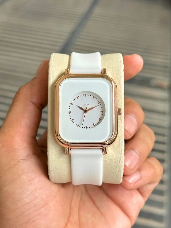 White_Strap_Rectangular_Wrist_Watch_for_Women