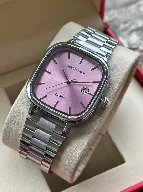 Pink_Metal_Square_Dial_Watch_for_Men