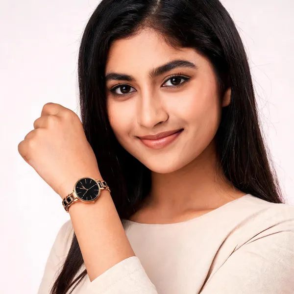 Gold_Stainless_Steel_Black_Dial_Analog_Watch_For_Women