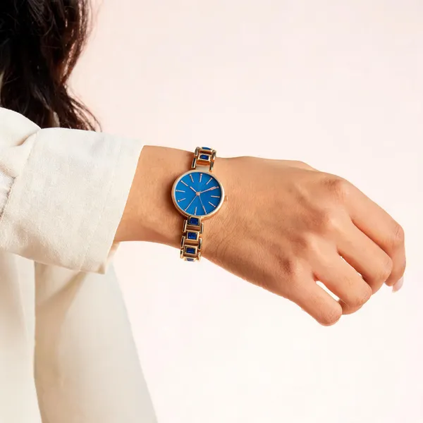 Gold_Stainless_Steel_Blue_Dial_Analog_Watch_For_Women