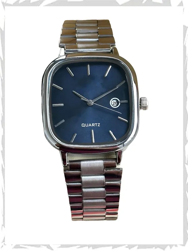 Silver_Metal_Bracelet_Square_Analog_Watch_for_Adults