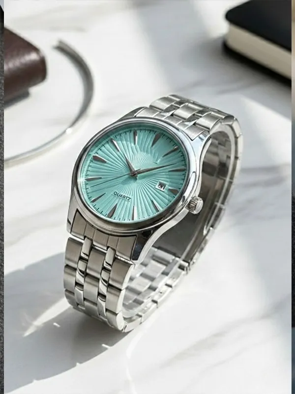 Silver_Metal_Quartz_Analog_Watch