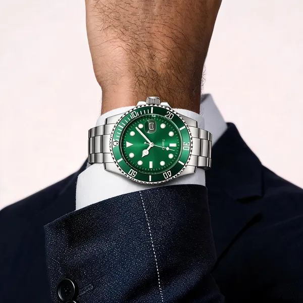 Silver_Stainless_Steel_Green_Dial_Analog_Watch_For_Men
