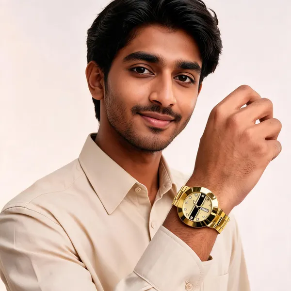 Gold_Stainless_Steel_Day_Date_Analog_Watch_For_Men