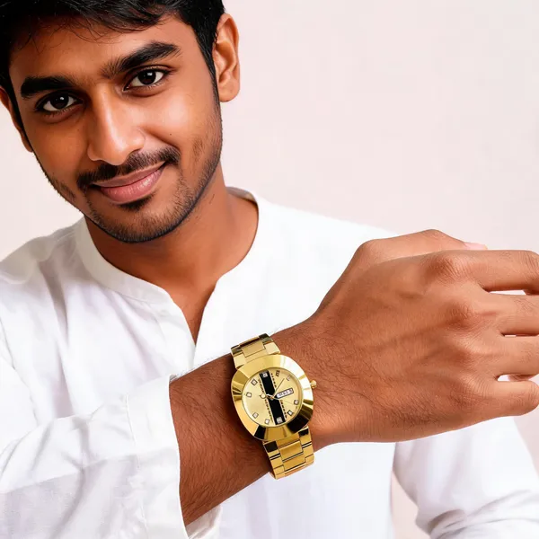 Gold_Stainless_Steel_Day_Date_Analog_Watch_For_Men