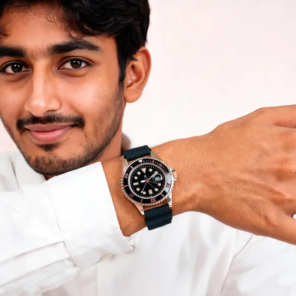 Black_Silicone_Rose_Gold_Tone_Analog_Watch_For_Men