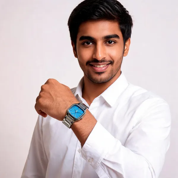 Silver_Blue_Stainless_Steel_Square_Dial_Analog_Watch_For_Men