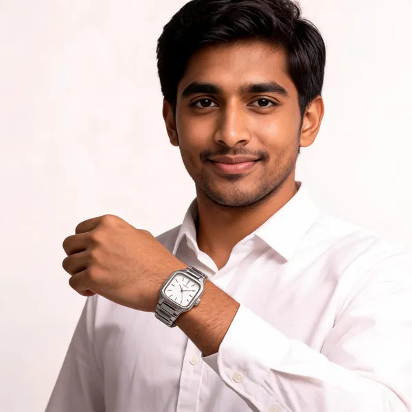 Silver_Stainless_Steel_Square_White_Dial_Analog_Watch_For_Men