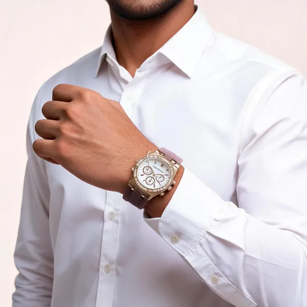 Rose_Gold_Silicone_Strap_Chronograph_Watch_For_Men