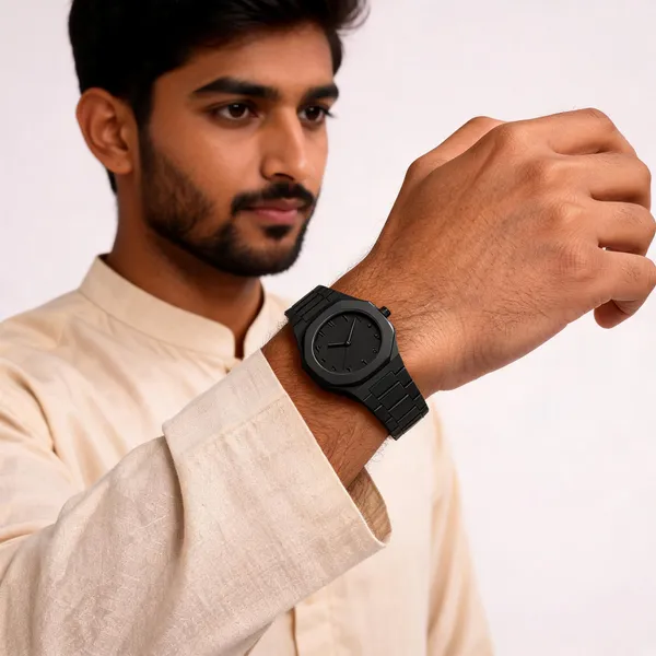 Black_Stainless_Steel_Linked_Bracelet_Analog_Watch_For_Men