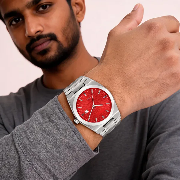 Silver_Stainless_Steel_Red_Dial_Analog_Watch_For_Men