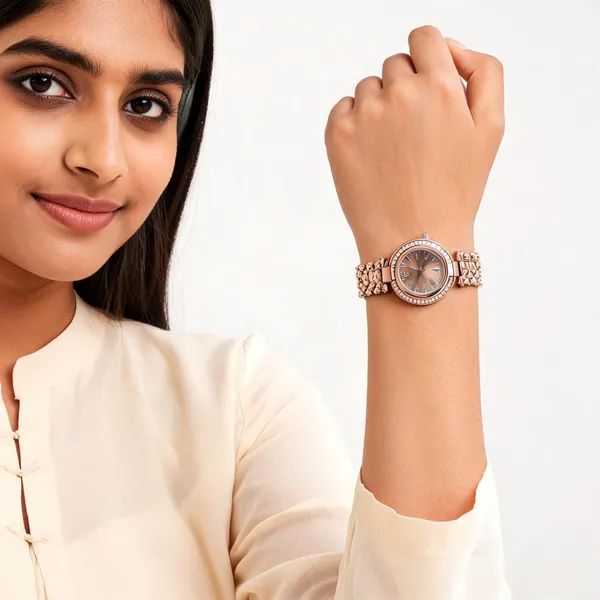 Rose_Gold_Stainless_Steel_Crystal_Bezel_Bracelet_Analog_Watch_For_Women