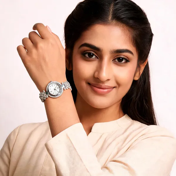 Silver_Stainless_Steel_Stone_Studded_Bracelet_Analog_Watch_For_Women