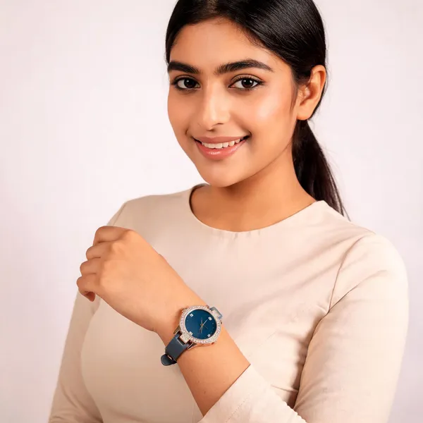 Blue_Leather_Stainless_Steel_Crystal_Studded_Bezel_Analog_Watch_For_Women