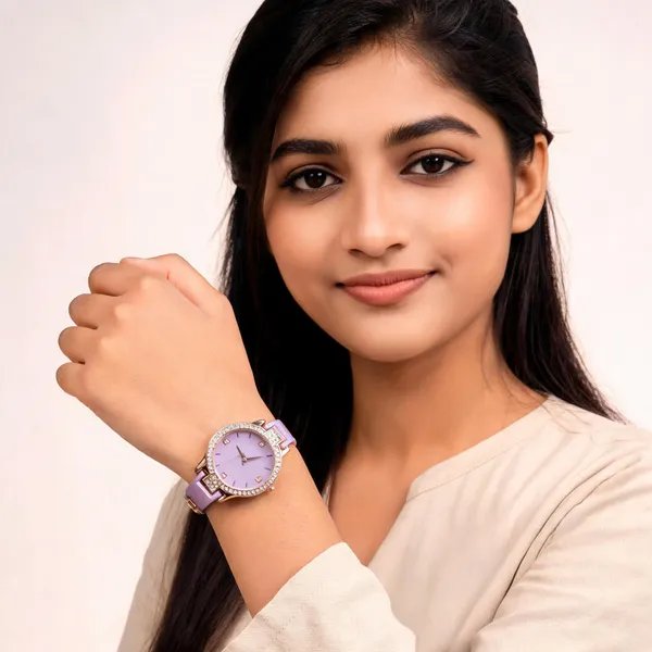 Purple_Stainless_Steel_Crystal_Studded_Bezel_Analog_Watch_For_Women