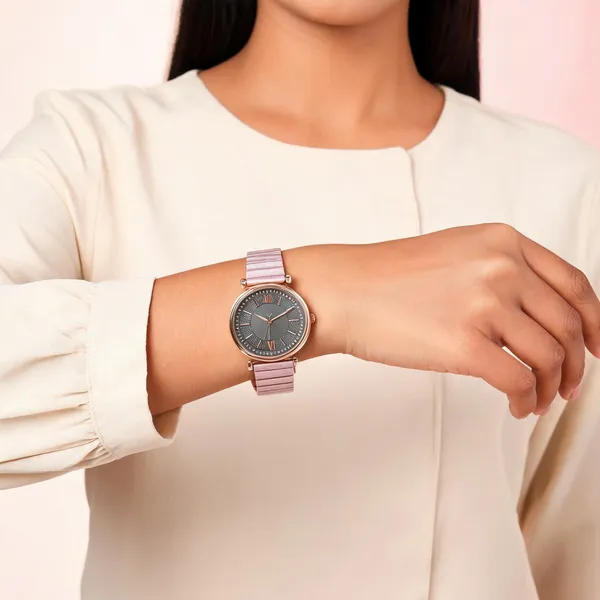 Pink_Stainless_Steel_Metal_Link_Analog_Watch_For_Women