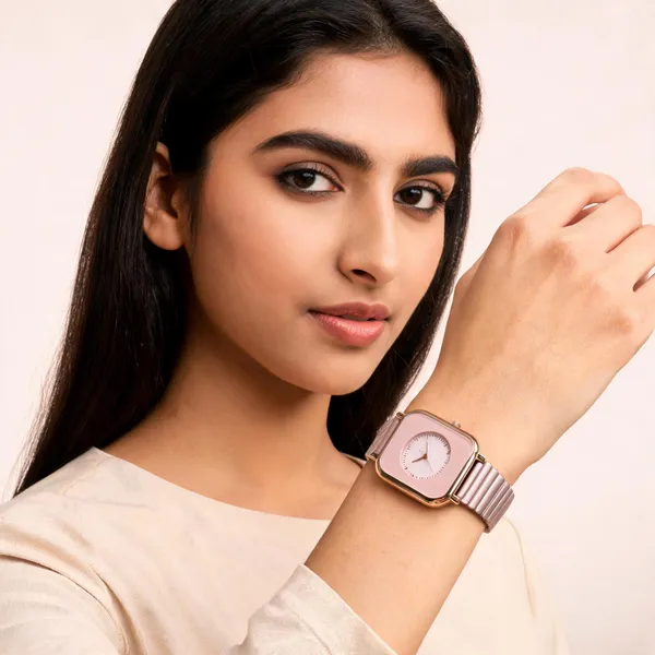 Rose_Gold_Stainless_Steel_Segmented_Strap_Rectangular_Watch_For_Women