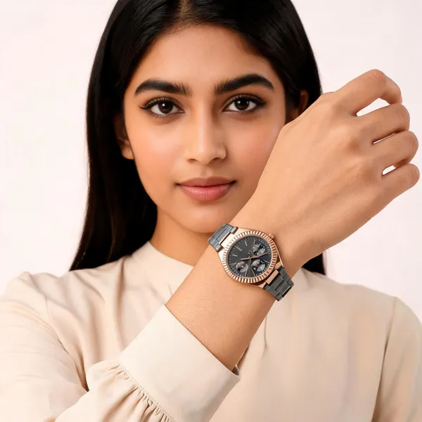Rose_Gold_Black_Stainless_Steel_Link_Bracelet_Analog_Watch_For_Adults