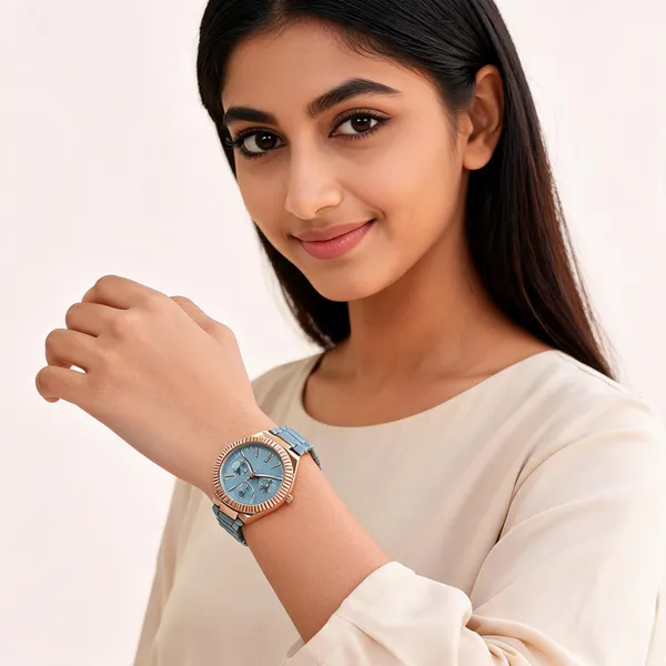 Blue_Stainless_Steel_Link_Bracelet_Analog_Chronograph_Watch_For_Adults