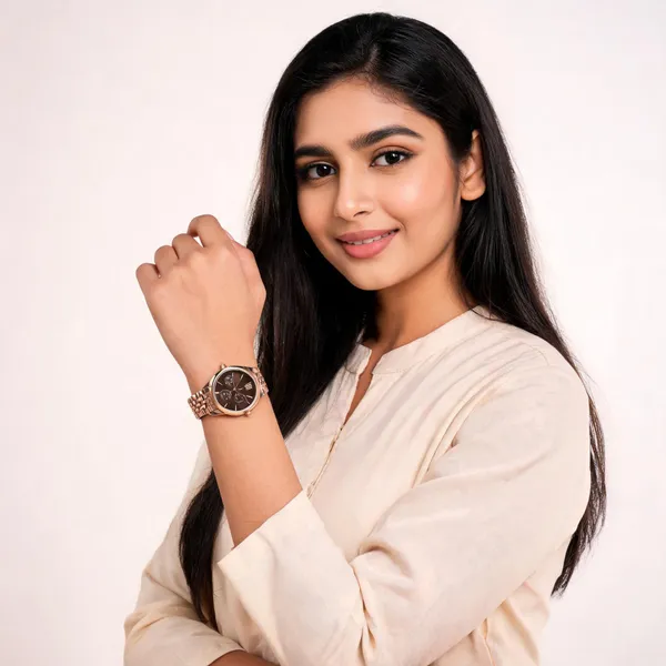 Rose_Gold_Brown_Stainless_Steel_Link_Bracelet_Analog_Watch_For_Women
