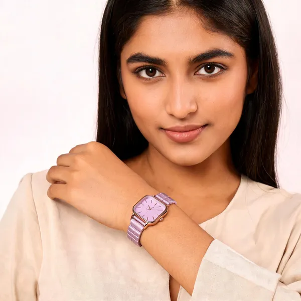 Purple_Stainless_Steel_Bracelet_Square_Dial_Watch_For_Women