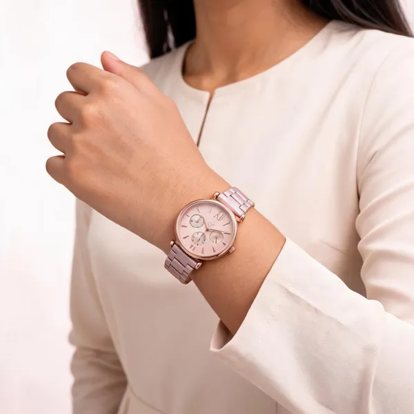 Rose_Gold_Stainless_Steel_Link_Bracelet_Analog_Watch_For_Women