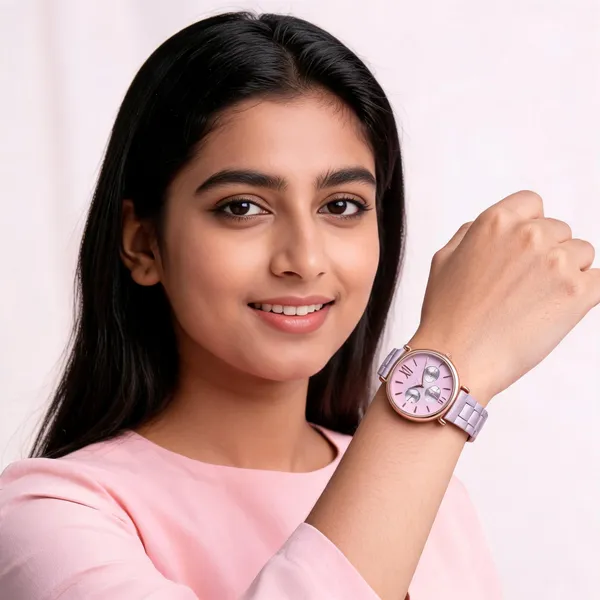 Pink_Stainless_Steel_Link_Bracelet_Analog_Watch_For_Women