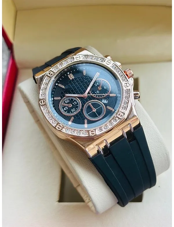 Gold_Tone_Silicone_Chronograph_Watch_for_Men