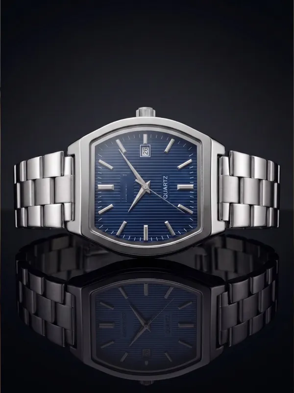 Silver_Tone_Rectangular_Quartz_Watch_for_Men