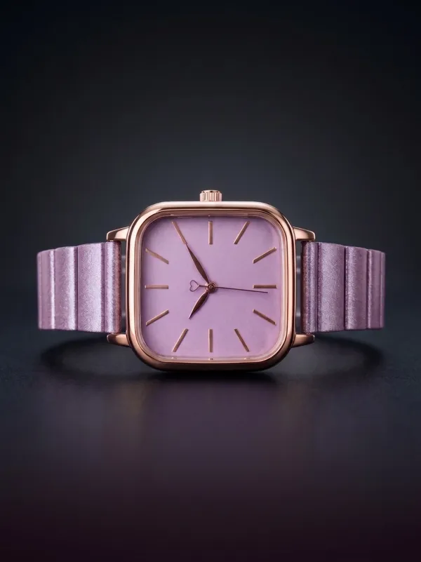 Purple_Metal_Square_Dial_Watch_For_Women