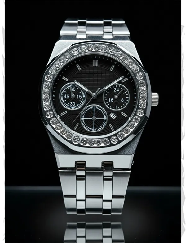 Silver_Metal_Chronograph_Watch_for_Men