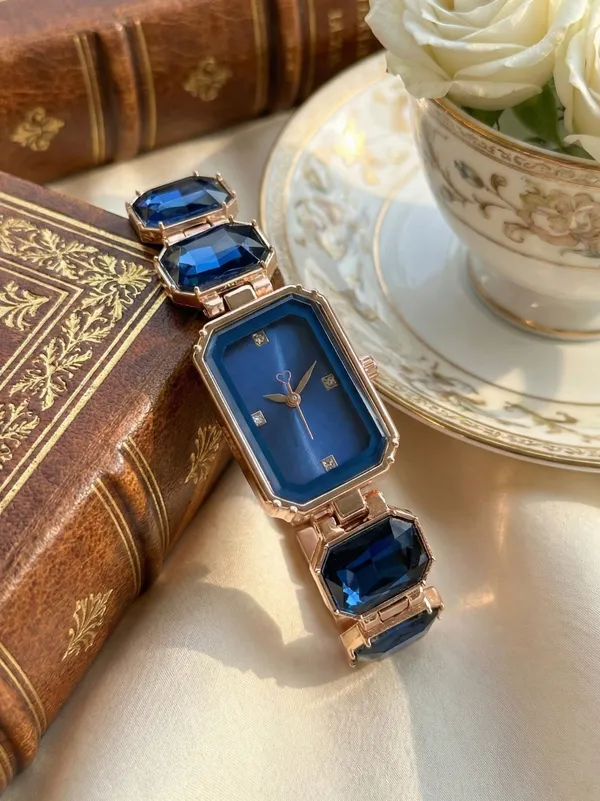 Blue_Analog_Crystal_Bracelet_Watch_for_Women