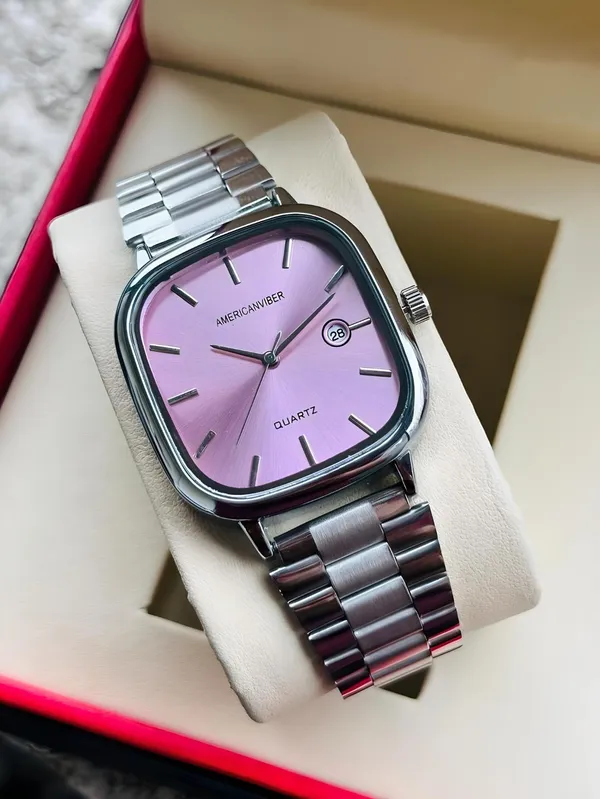 Pink_Metal_Square_Dial_Watch_for_Men