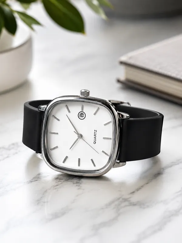 Black_Square_Dial_Quartz_Watch_for_Unisex