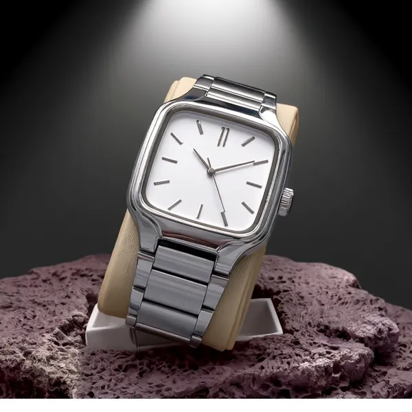 Silver_Tone_Square_Dial_Analog_Wrist_Watch
