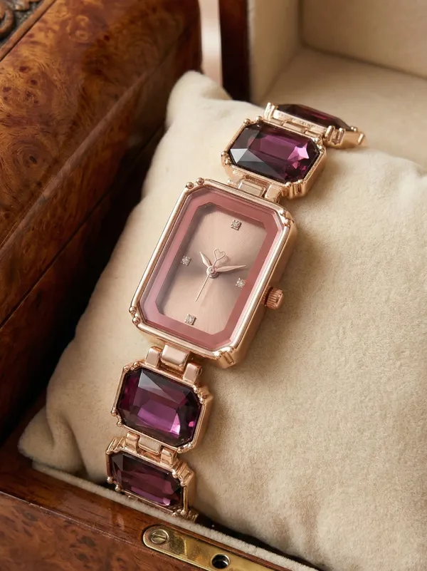 Rose_Gold_Rectangular_Bracelet_Watch_for_Women