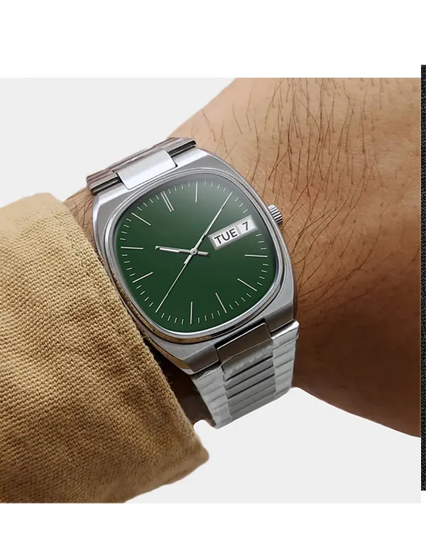 Silver_Green_Dial_Day_Date_Quartz_Watch