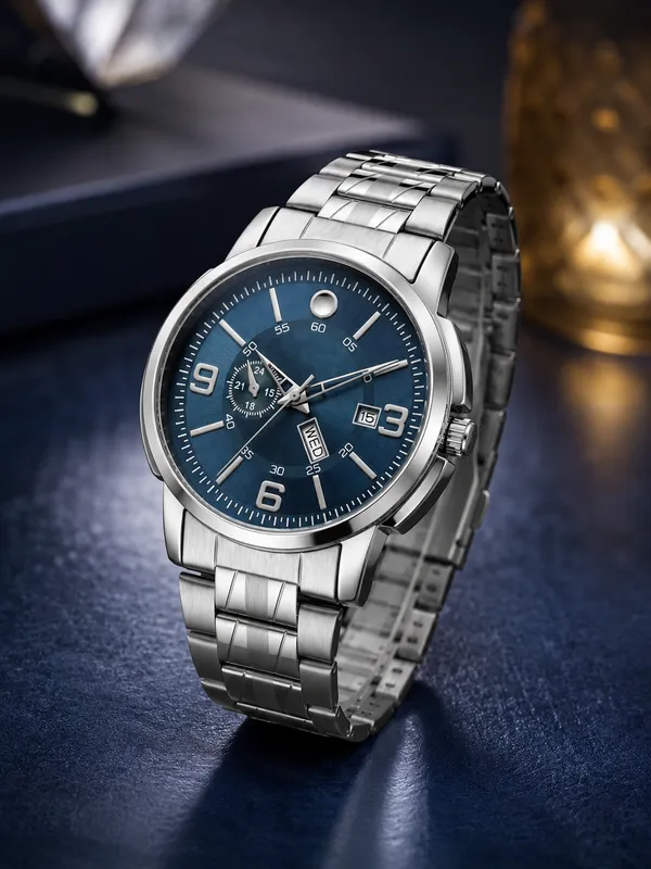 Silver_Stainless_Steel_Chronograph_Watch_For_Men