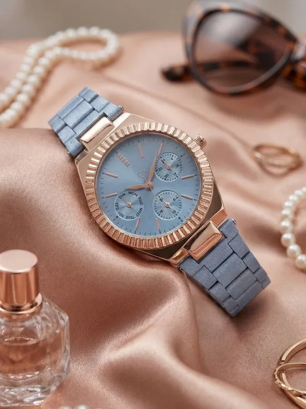 Blue_Metal_Link_Watch_for_Women