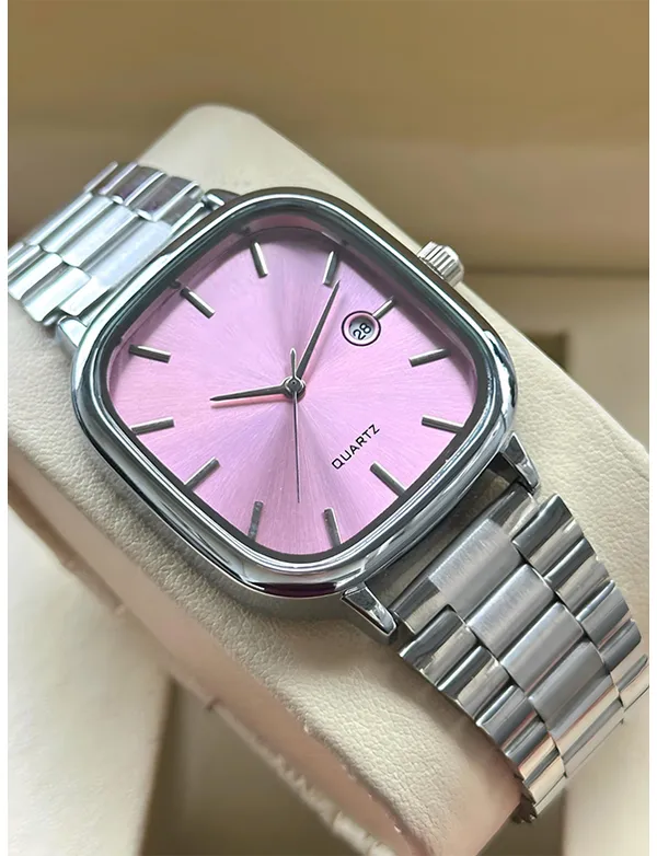 Pink_Metal_Square_Dial_Watch_for_Men