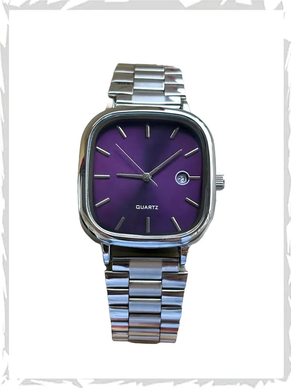 Silver_Metal_Purple_Dial_Quartz_Watch_for_Men