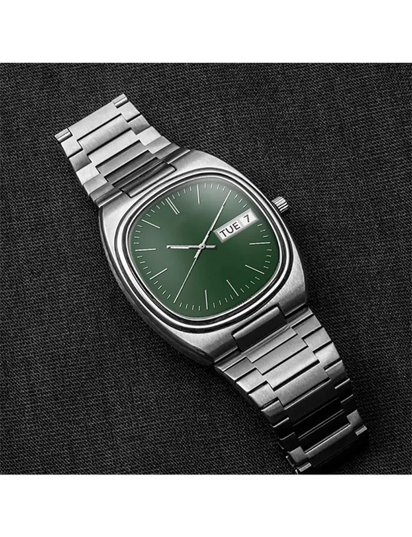 Silver_Green_Dial_Day_Date_Quartz_Watch