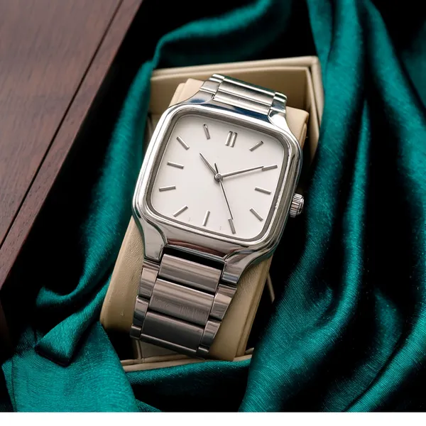 Silver_Tone_Square_Dial_Analog_Wrist_Watch